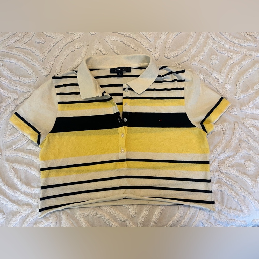 Tommy Hilfiger women's cropped golf polo